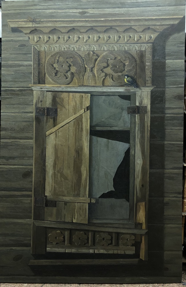 Болгов Максим, "Охотница", 2020 г., 175х105 см